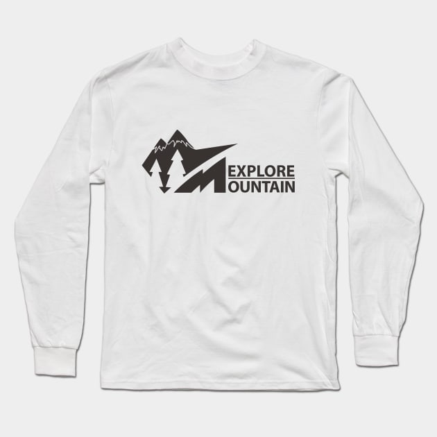 Mountain Exploration Long Sleeve T-Shirt by Magniftee